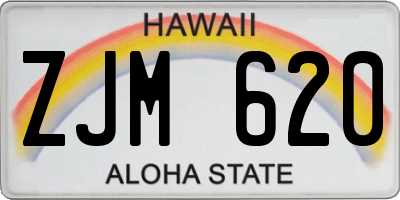 HI license plate ZJM620