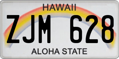 HI license plate ZJM628