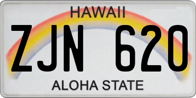 HI license plate ZJN620