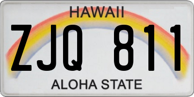 HI license plate ZJQ811