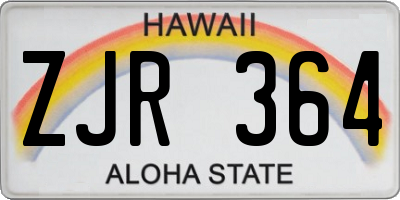 HI license plate ZJR364