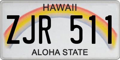 HI license plate ZJR511