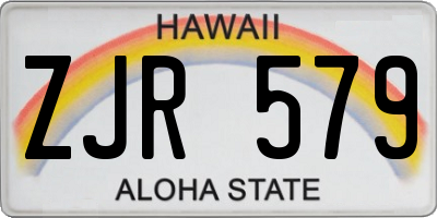 HI license plate ZJR579