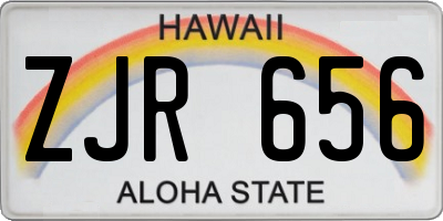 HI license plate ZJR656