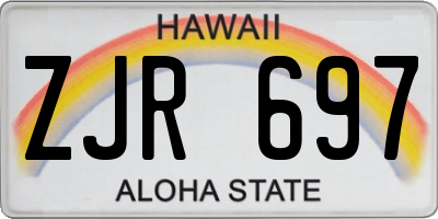 HI license plate ZJR697