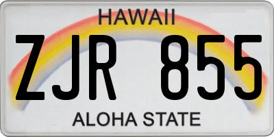 HI license plate ZJR855