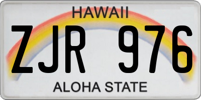 HI license plate ZJR976