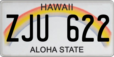 HI license plate ZJU622