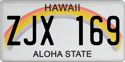 HI license plate ZJX169