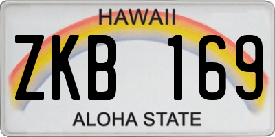 HI license plate ZKB169