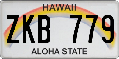 HI license plate ZKB779