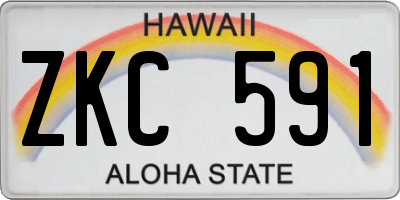 HI license plate ZKC591