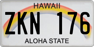 HI license plate ZKN176