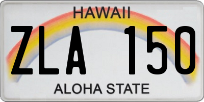 HI license plate ZLA150