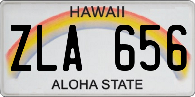 HI license plate ZLA656