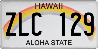 HI license plate ZLC129