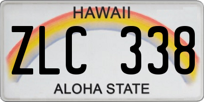 HI license plate ZLC338