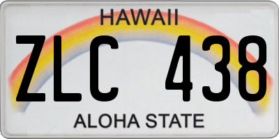 HI license plate ZLC438