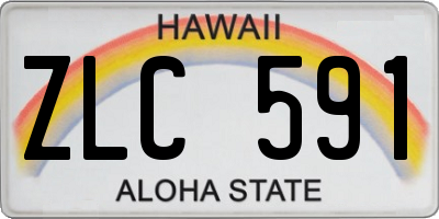 HI license plate ZLC591