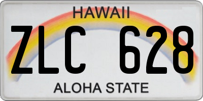 HI license plate ZLC628