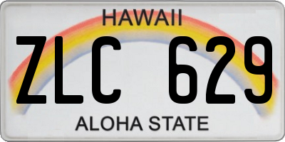 HI license plate ZLC629