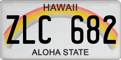 HI license plate ZLC682