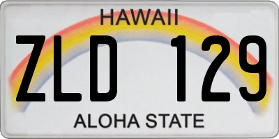 HI license plate ZLD129