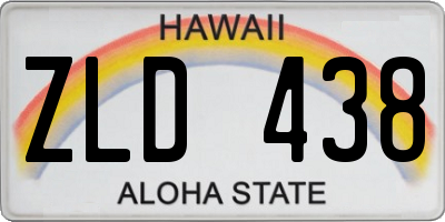 HI license plate ZLD438