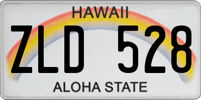 HI license plate ZLD528