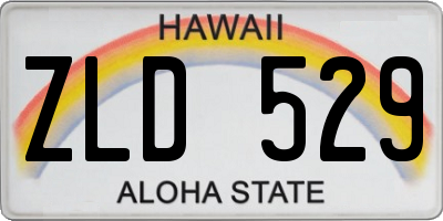 HI license plate ZLD529