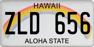 HI license plate ZLD656