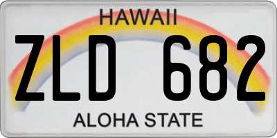 HI license plate ZLD682