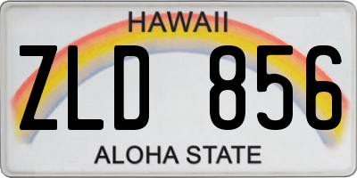 HI license plate ZLD856