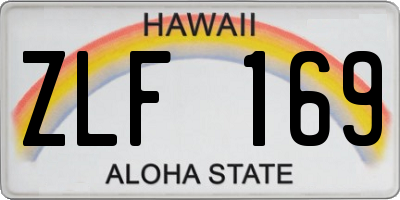 HI license plate ZLF169