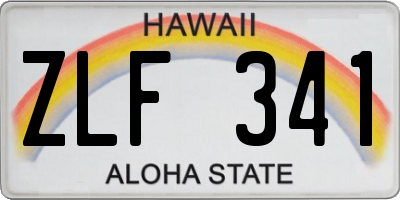 HI license plate ZLF341