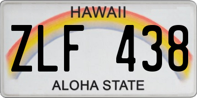 HI license plate ZLF438