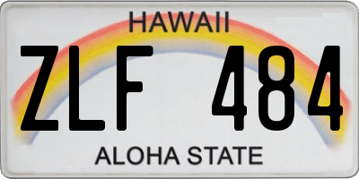 HI license plate ZLF484