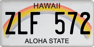HI license plate ZLF572
