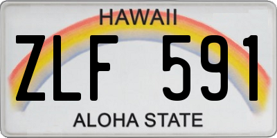 HI license plate ZLF591