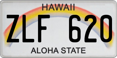 HI license plate ZLF620