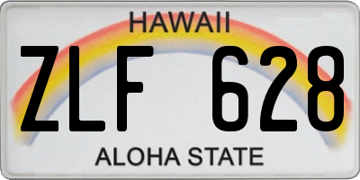 HI license plate ZLF628