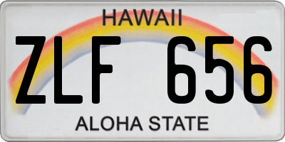 HI license plate ZLF656