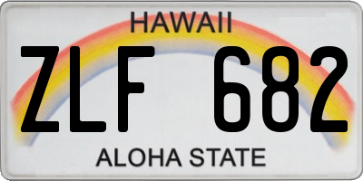 HI license plate ZLF682