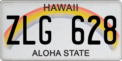 HI license plate ZLG628