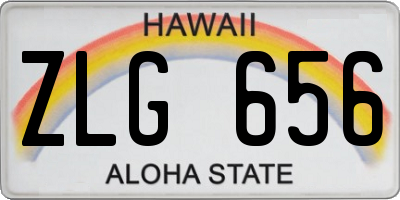 HI license plate ZLG656