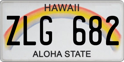 HI license plate ZLG682