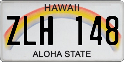 HI license plate ZLH148