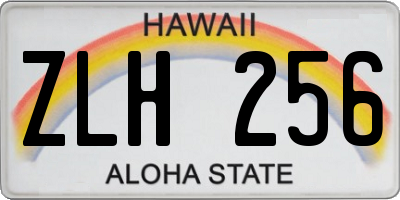 HI license plate ZLH256