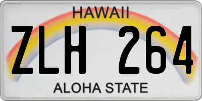 HI license plate ZLH264