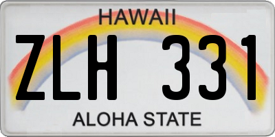 HI license plate ZLH331